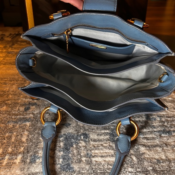 064. Miu Miu two tone Madras Leather Tote/project bag - Picture 10 of 16